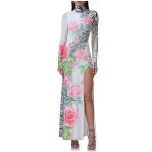 AFRM Sonya Print Mesh Dress (Size: S)